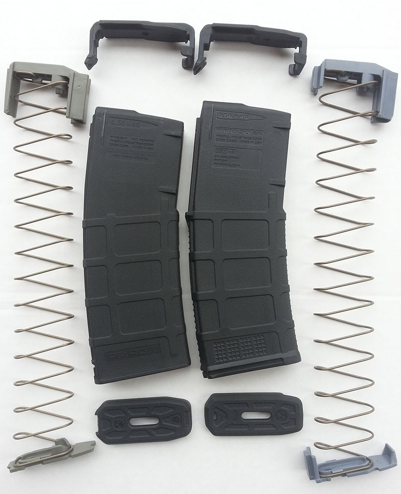 Disassembled mags